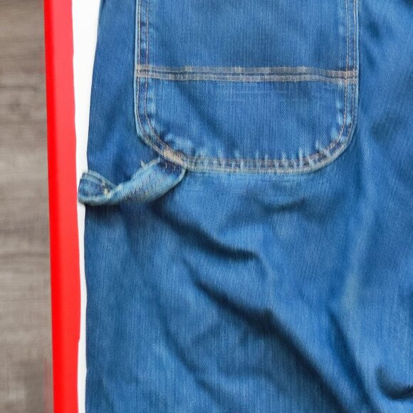 Dickies work wear carpenter jeans men's size W38/L30 denim blue side pockets - Picture 7 of 15